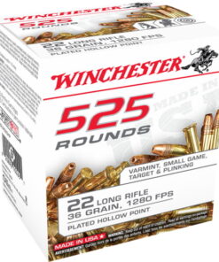 opplanet winchester 525 22 long rifle 36 grain copper plated hollow point rimfire ammo 525 rounds 22lr525hp main 1
