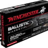 opplanet winchester ballistic silvertip 22 250 remington 55 grain fragmenting polymer tip centerfire rifle ammo 20 rounds sbst22250b main 1