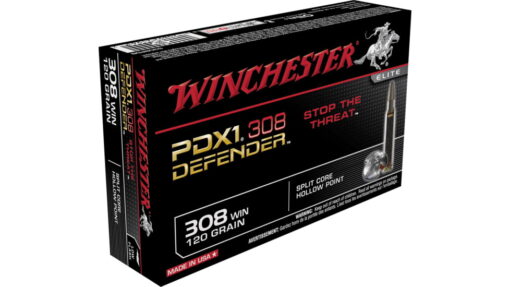 opplanet winchester defender rifle 308 winchester 120 grain split core hollow point centerfire rifle ammo 20 rounds s308pdb main 1