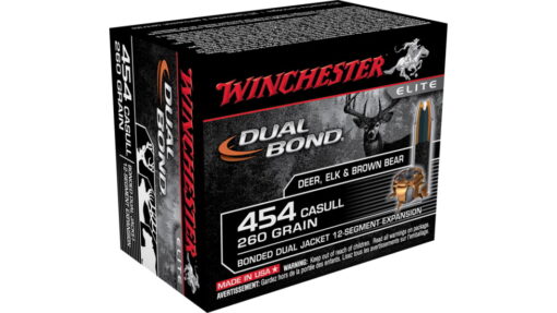 opplanet winchester dual bond handgun 454 casull 260 grain hollow point brass cased centerfire pistol ammo 20 rounds s454db main 1