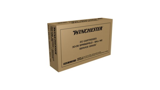 opplanet winchester service grade rifle ammo 30 06 springfield full metal jacket 150 grain 20 rounds sg3006w 1
