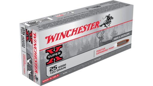 opplanet winchester super x rifle 25 winchester super short magnum 120 grain positive expanding point brass cased centerfire rifle ammo 20 rounds x25wss main