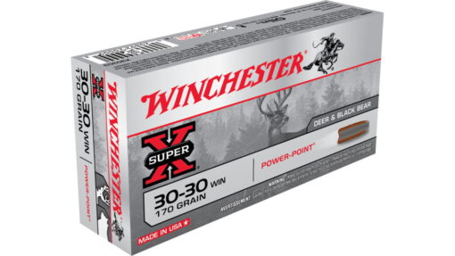 opplanet winchester super x rifle 30 30 winchester 170 grain power point brass cased centerfire rifle ammo 20 rounds x30303 main 1