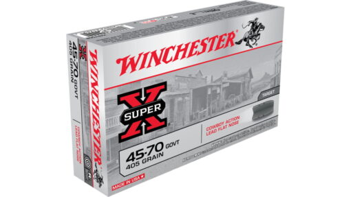 opplanet winchester super x rifle 45 70 government 405 grain cowboy action lead flat nose centerfire rifle ammo 20 rounds x4570cb main