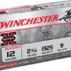 opplanet winchester super x shotshell 12 gauge 9 pellets 2 75in centerfire shotgun buckshot ammo 5 rounds xb1200 main 1