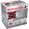 opplanet winchester super x shotshell 20 gauge 1 oz 2 75in centerfire shotgun ammo 25 rounds xu20h7 main 1