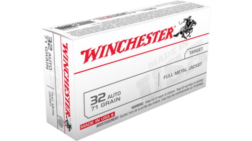 opplanet winchester usa handgun 32 acp 71 grain full metal jacket brass cased centerfire pistol ammo 50 rounds q4255 main 1