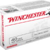 opplanet winchester usa handgun 40 s w 165 grain full metal jacket centerfire pistol ammo 100 rounds usa40swvp main 1