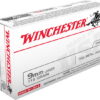 opplanet winchester usa handgun 9mm luger 115 grain full metal jacket brass cased centerfire pistol ammo 50 rounds q4172 main 1