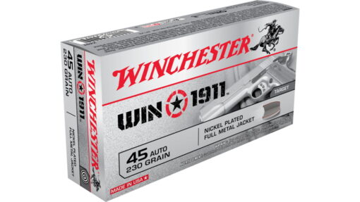 opplanet winchester win1911 45 acp 230 grain full metal jacket centerfire pistol ammo 50 rounds x45t main 1